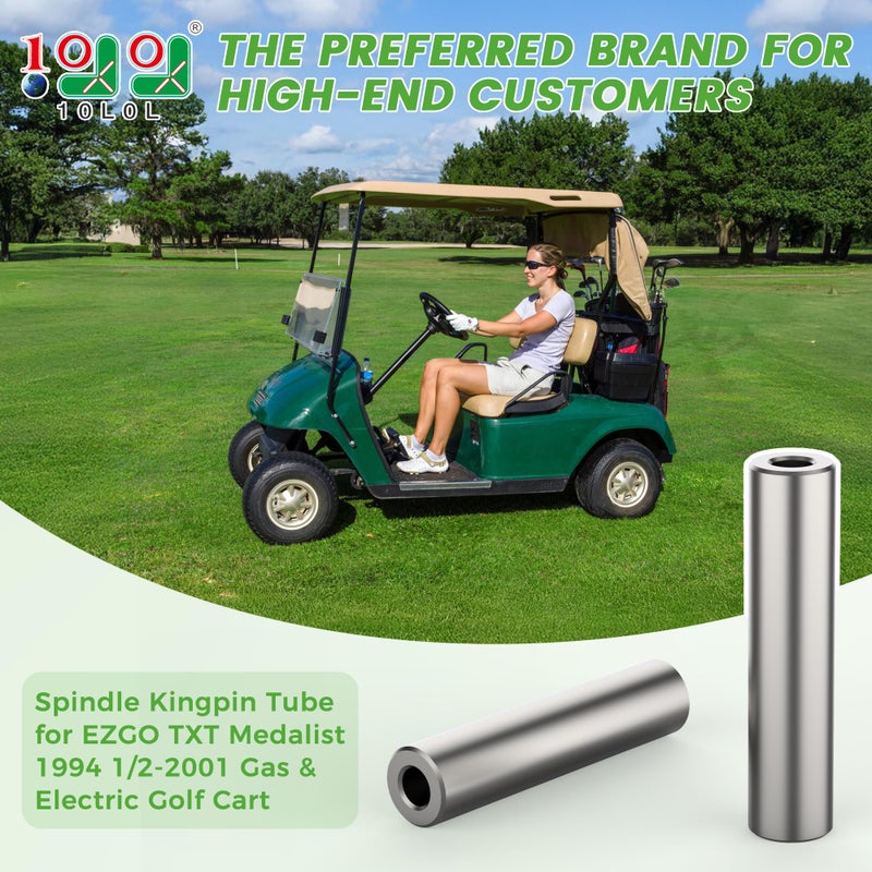 10L0L 2 Pcs Spindle Kingpin Tube for EZGO TXT Medalist 1994 1/2-2001 Gas & Electric Golf Cart, OEM# 70328G01 70328-G01 - Image 4